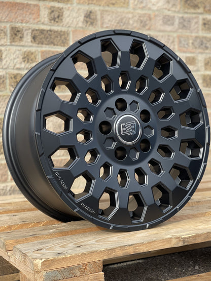17" Volkswagen Crafter MAN TGE MSW 99 Matt Black Alloy Wheels