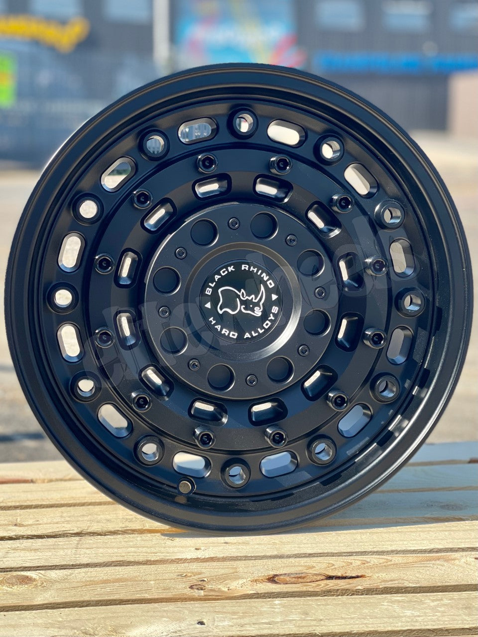 17" Volkswagen Transporter T7 Black Rhino Arsenal Black Alloy Wheels