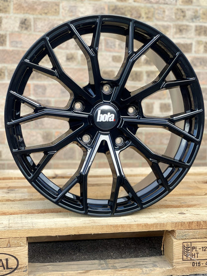 20" Ford Transit Custom Bola Vansport B25 Gloss Black Alloy Wheels
