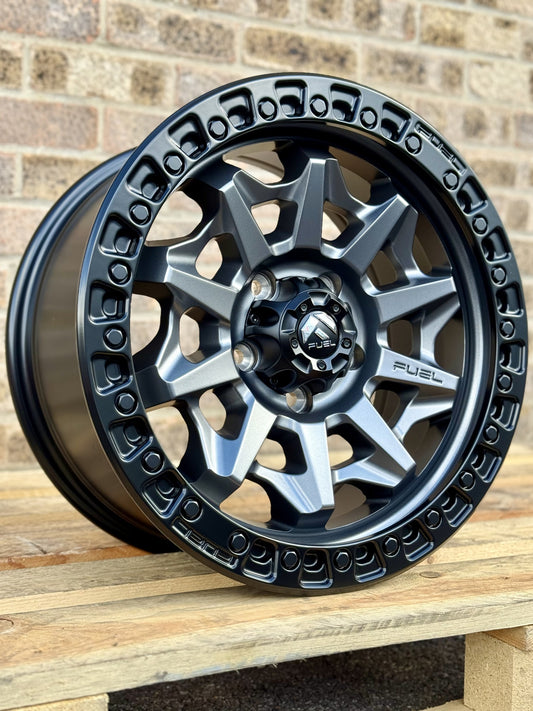 17" Volkswagen Transporter Fuel Covert Matt Grey Alloy Whees