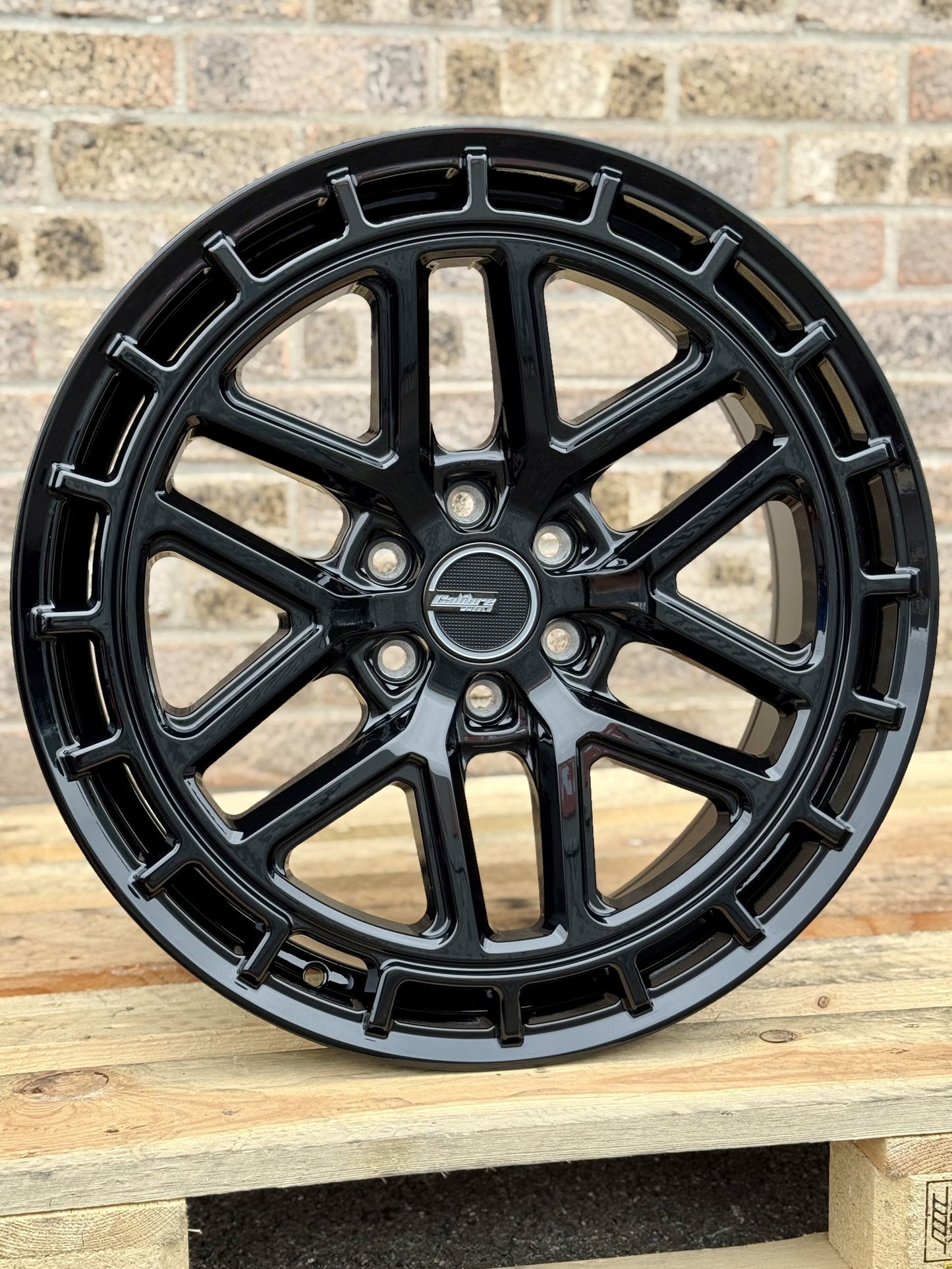 20" 2024 Ford Transit Custom Calibre CV3 Gloss Black Alloy Wheels
