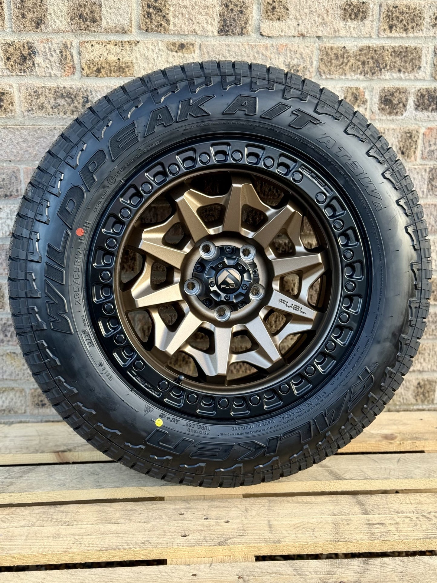 17" Volkswagen Transporter Fuel Covert Bronze Alloy Wheels and Tyres