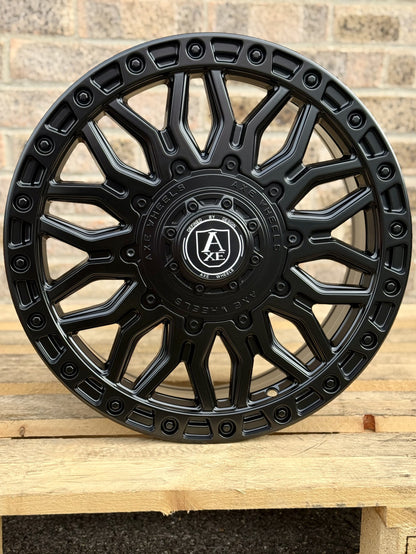 16" Fiat Ducato Citroen Relay Peugeot Boxer AXE EX39 5x118 Matt Black Alloy Wheels