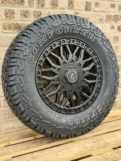 16" Fiat Ducato Peugeot Boxer Citroen Relay AXE EX39 Alloy Wheels and All Terrain Tyres
