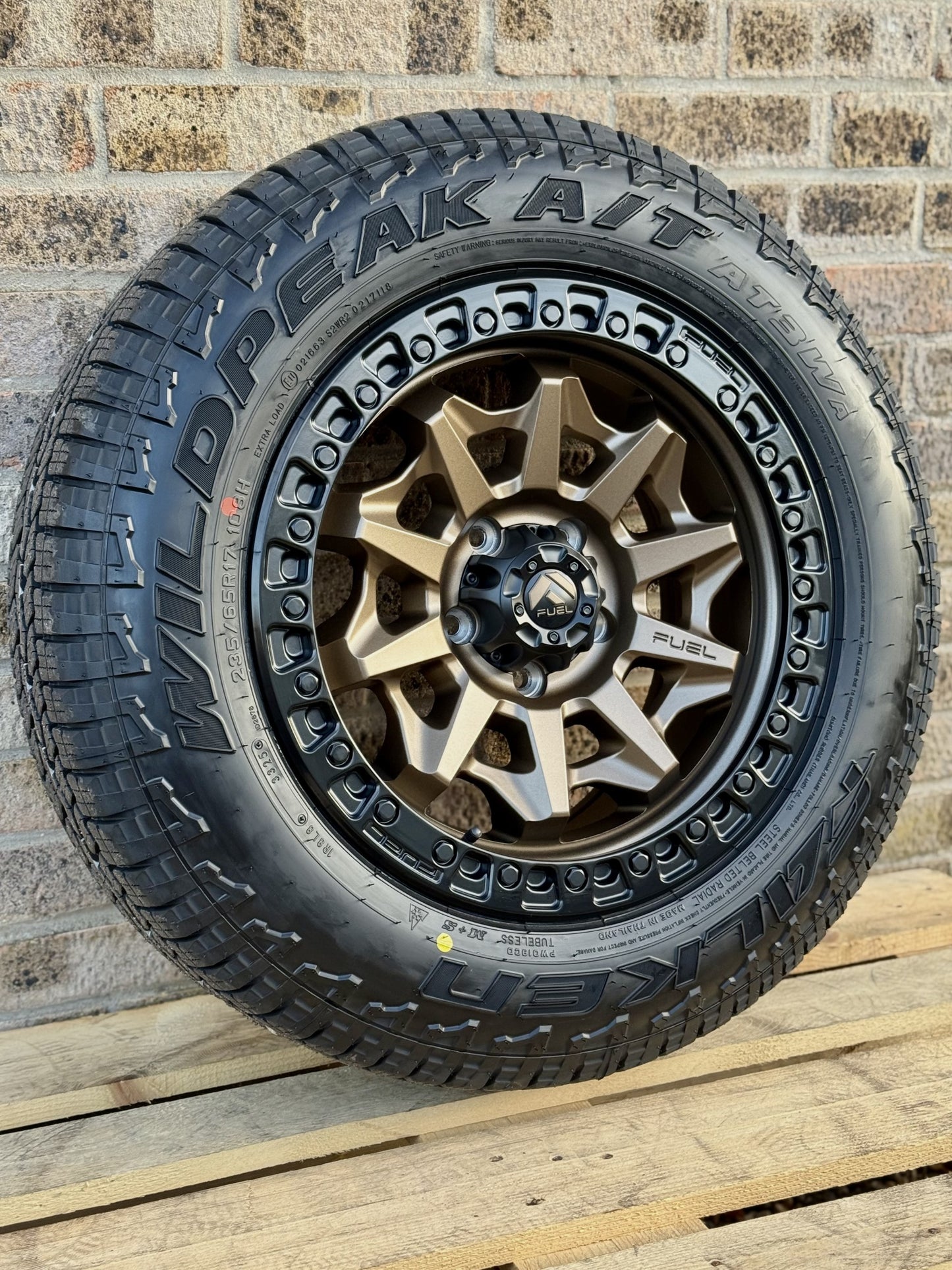 17" Volkswagen Transporter Fuel Covert Bronze Alloy Wheels and Tyres