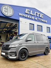 Load image into Gallery viewer, 17&quot; Volkswagen Transporter Black Rhino Warlord Midnight Black Alloy Wheels
