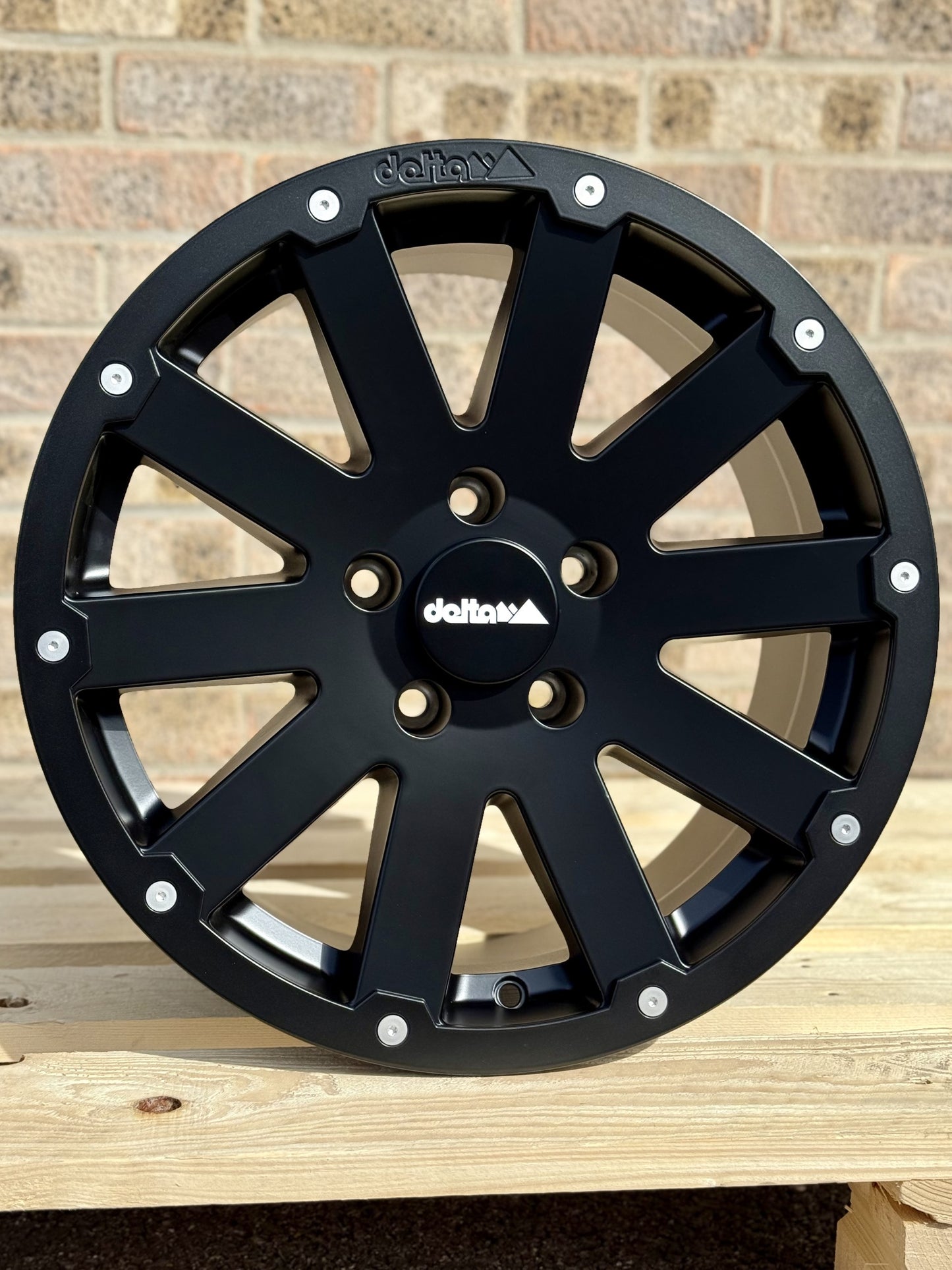 17" Volkswagen Crafter MAN TGE Delta Hanma Matt Black X5 Alloy Wheels