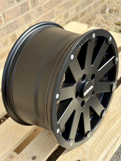 17" Volkswagen Crafter MAN TGE Delta Hanma Matt Black X5 Alloy Wheels