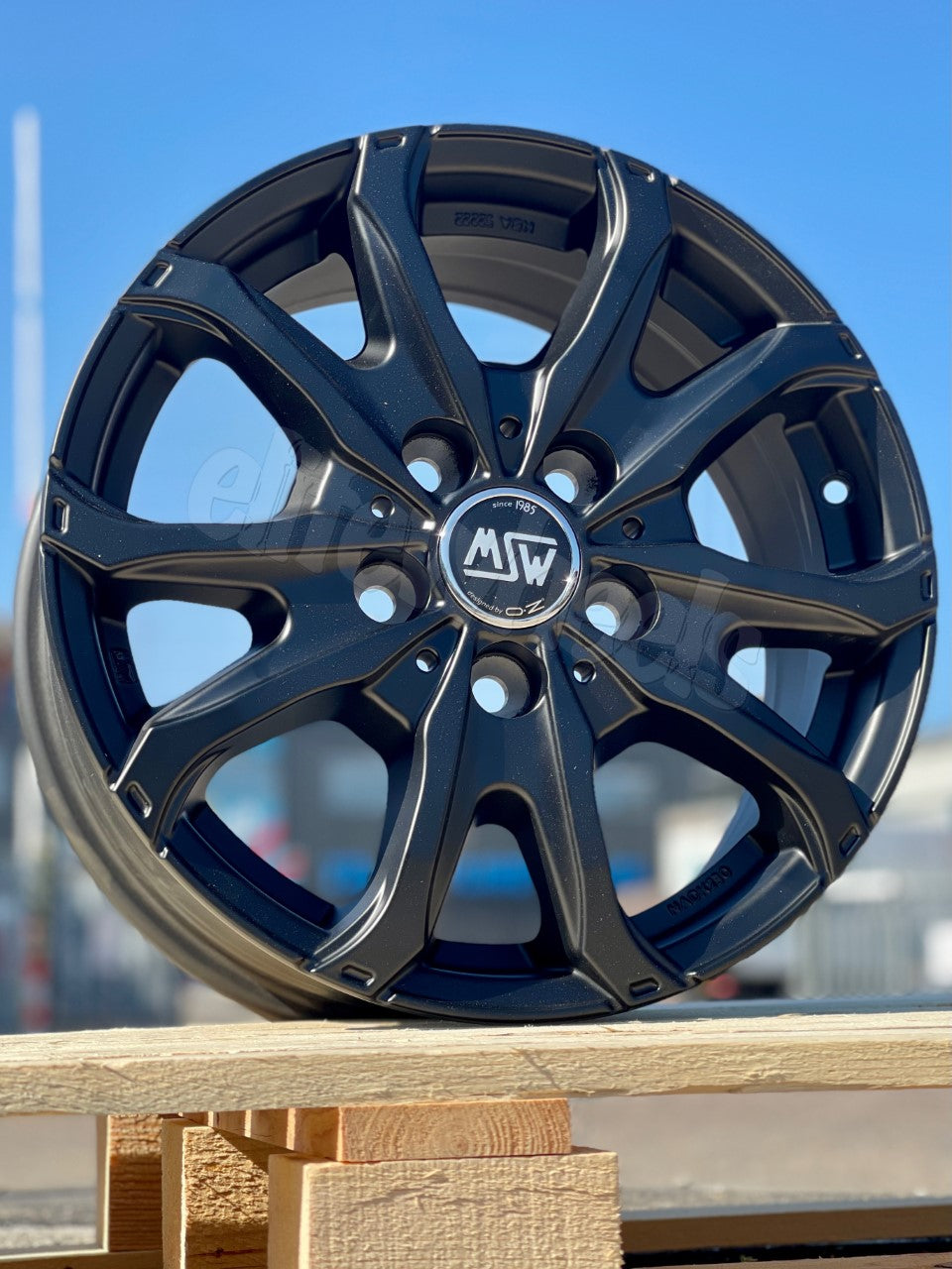 17" Fiat Ducato Peugeot Boxer Citroen Relay MSW 48 Matt Black Alloy Wheels