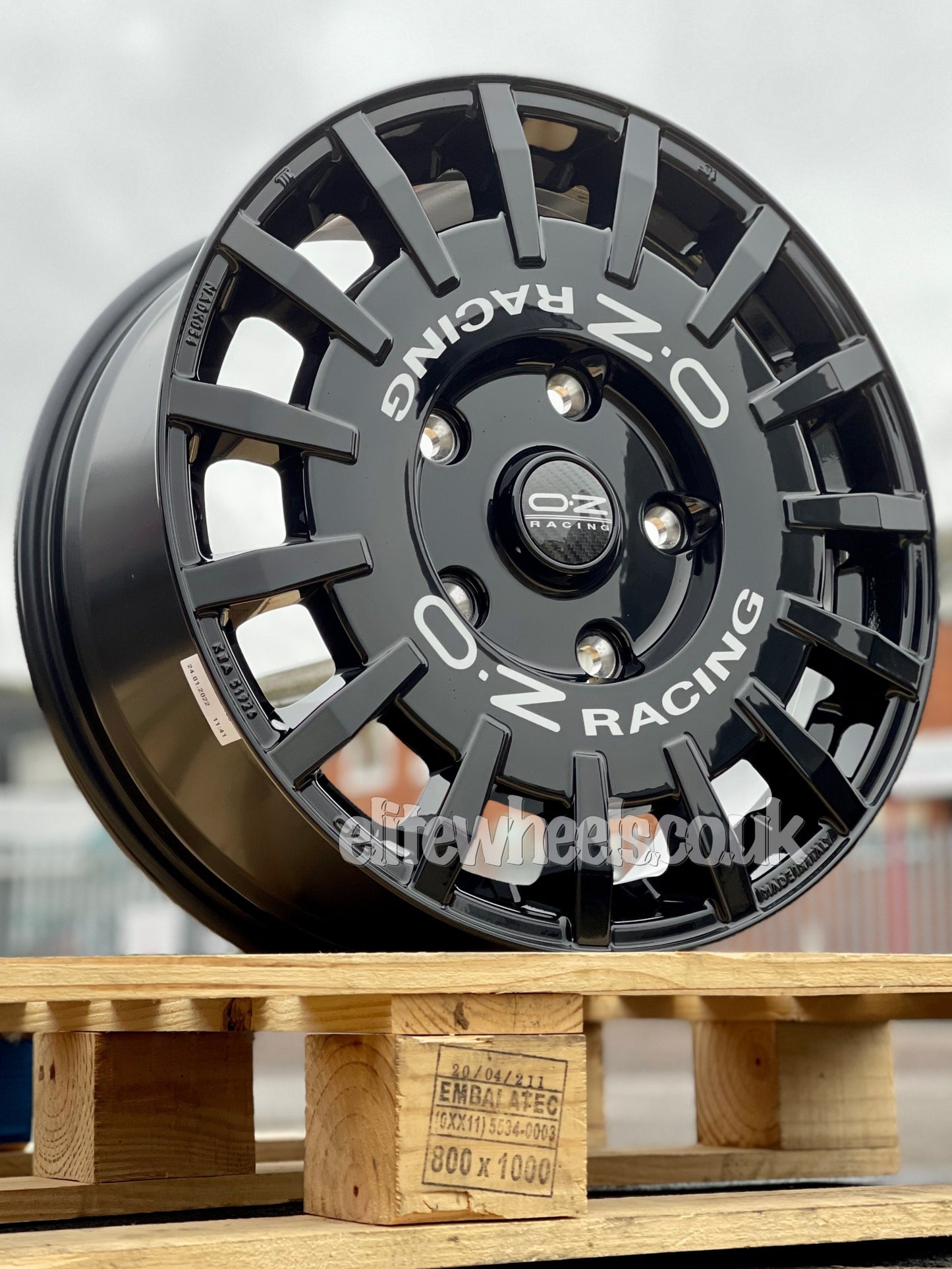 18" Ford Transit Custom OZ Racing Rally Van Alloy Wheels Gloss Black