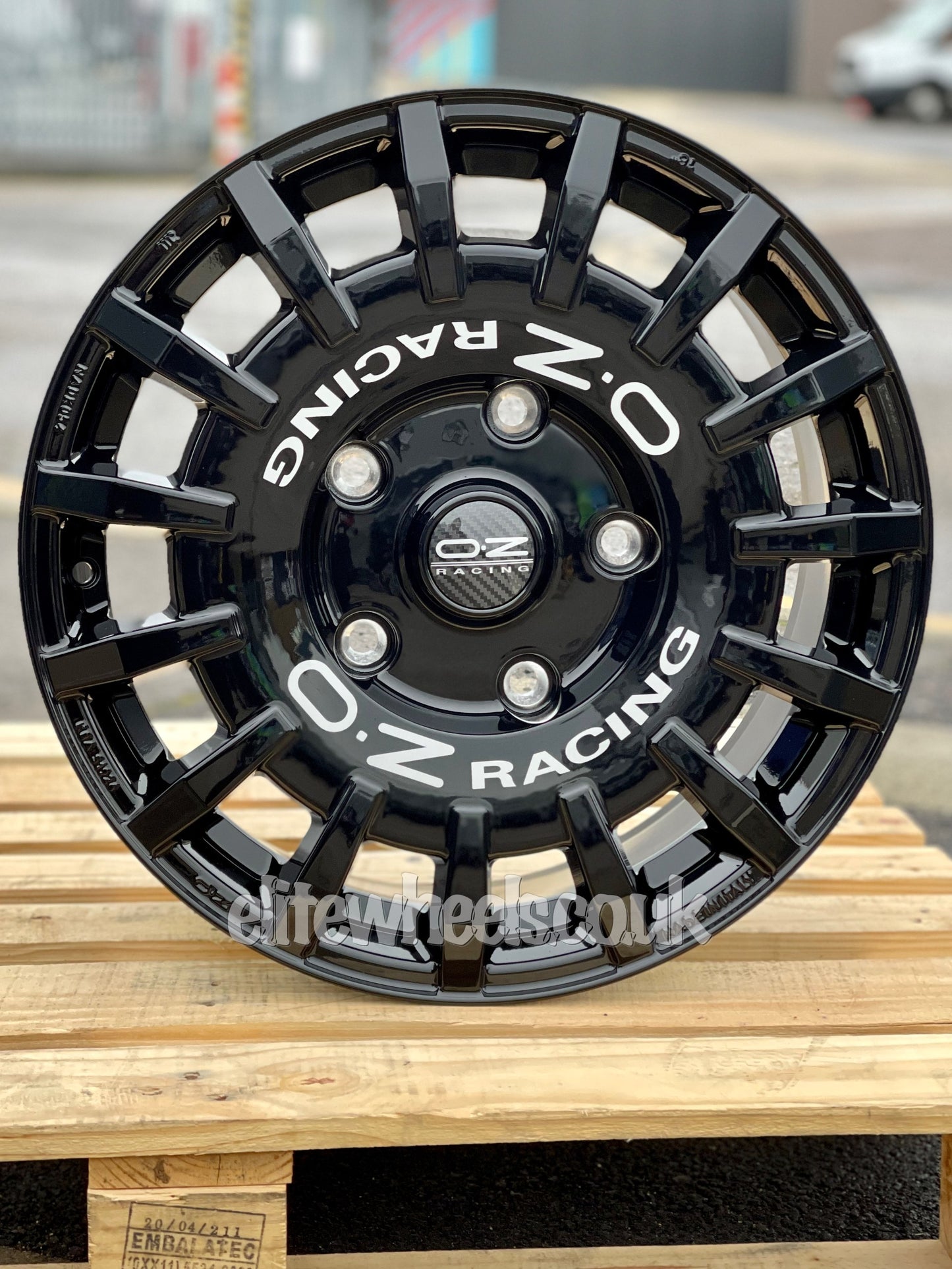 18" Ford Transit Custom OZ Racing Rally Van Alloy Wheels Gloss Black