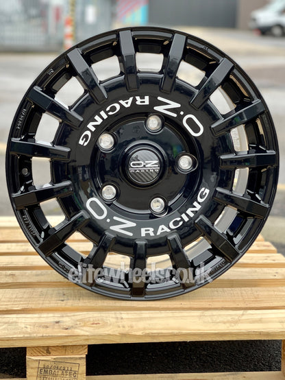 18" Ford Transit Custom OZ Racing Rally Van Alloy Wheels Gloss Black