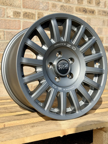 17" Volkswagen Crafter MAN TGE OZ Rally Raid Matt Graphite Alloy Wheels