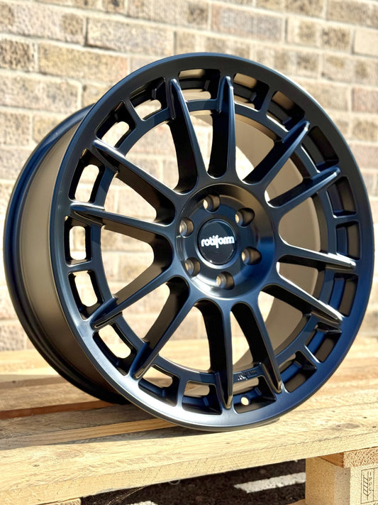20" Rotiform OZR T Matt Black Ford Transit Custom Alloy Wheels
