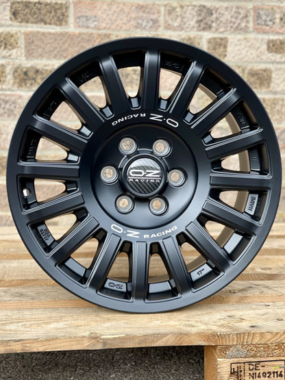17" Volkswagen Crafter Mercedes Sprinter OZ Rally Raid Matt Black Alloy Wheels