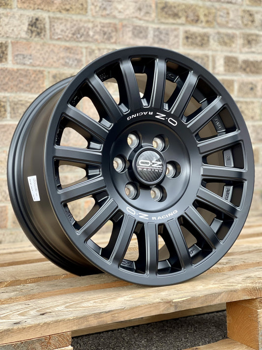 17" Volkswagen Crafter Mercedes Sprinter OZ Rally Raid Matt Black Alloy Wheels