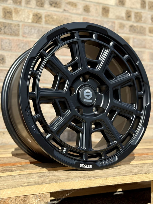 17" Volkswagen Transporter Sparco Sterrato Matt Black Alloy Wheels