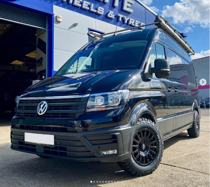 17" Volkswagen Crafter MAN TGE OZ Rally Raid Matt Black Alloy Wheels And BFG KO2 Tyres