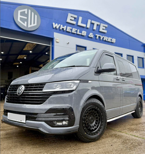 Volkswagen Transporter Fitted With 17" Fuel Zephyr Matt Black