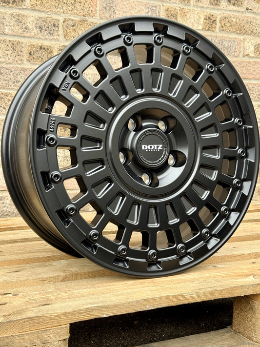 17" Mercedes Sprinter Volkswagen Crafter DOTZ Talara Matt Black Alloy Wheels