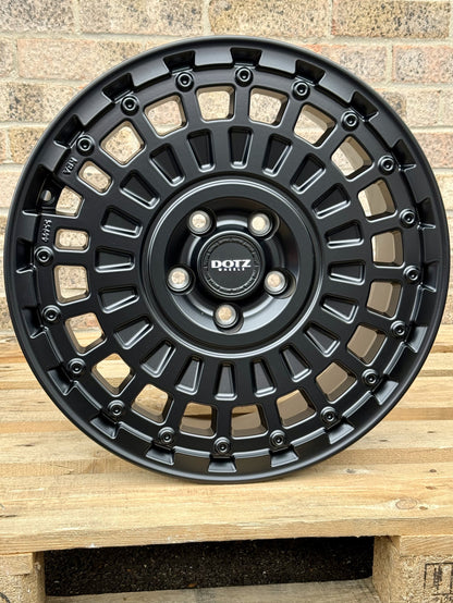 17" Mercedes Sprinter Volkswagen Crafter DOTZ Talara Matt Black Alloy Wheels