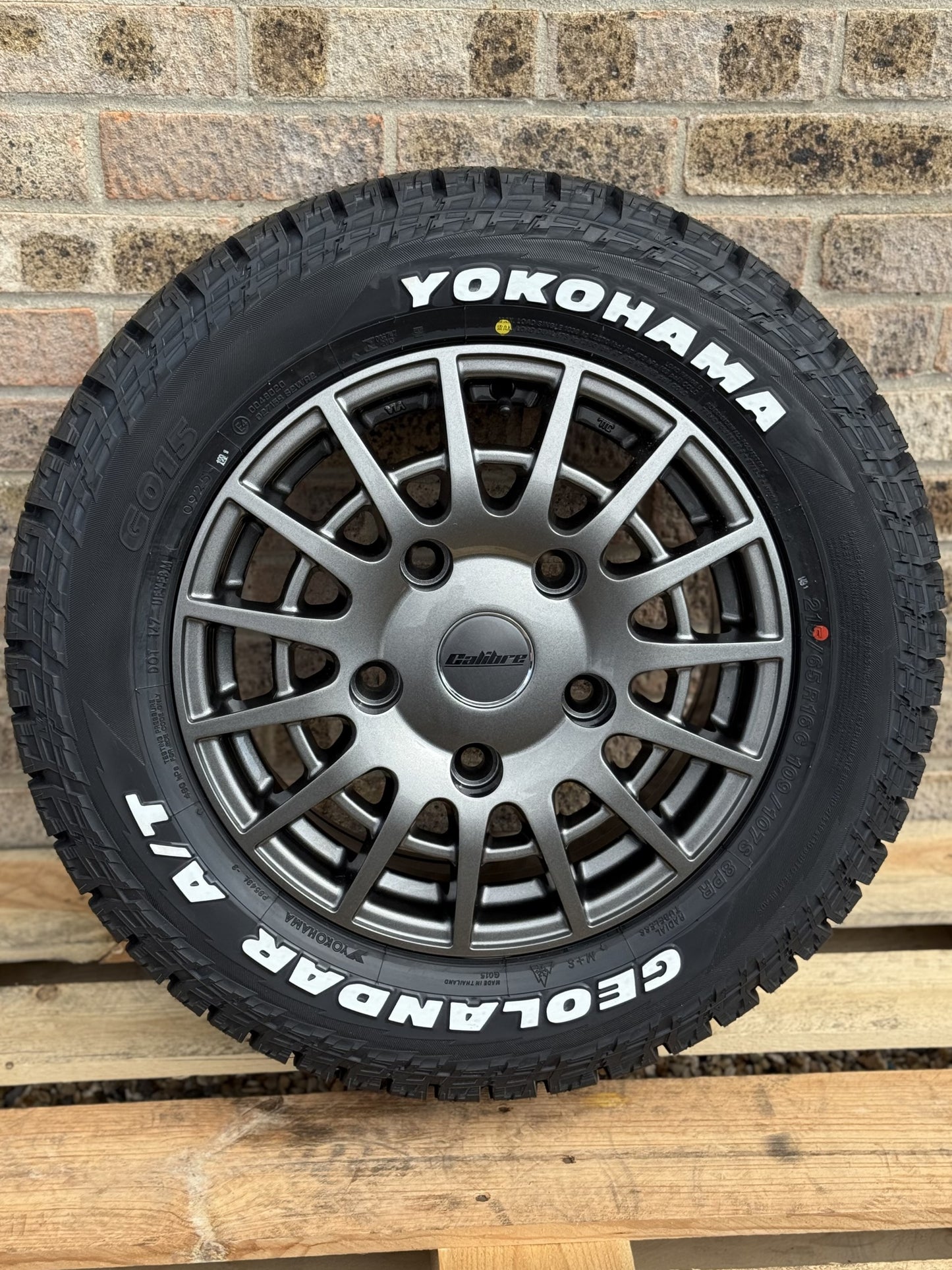 16" Ford Transit Custom Calibre T Sport Gunmetal Alloy Wheels and Tyres
