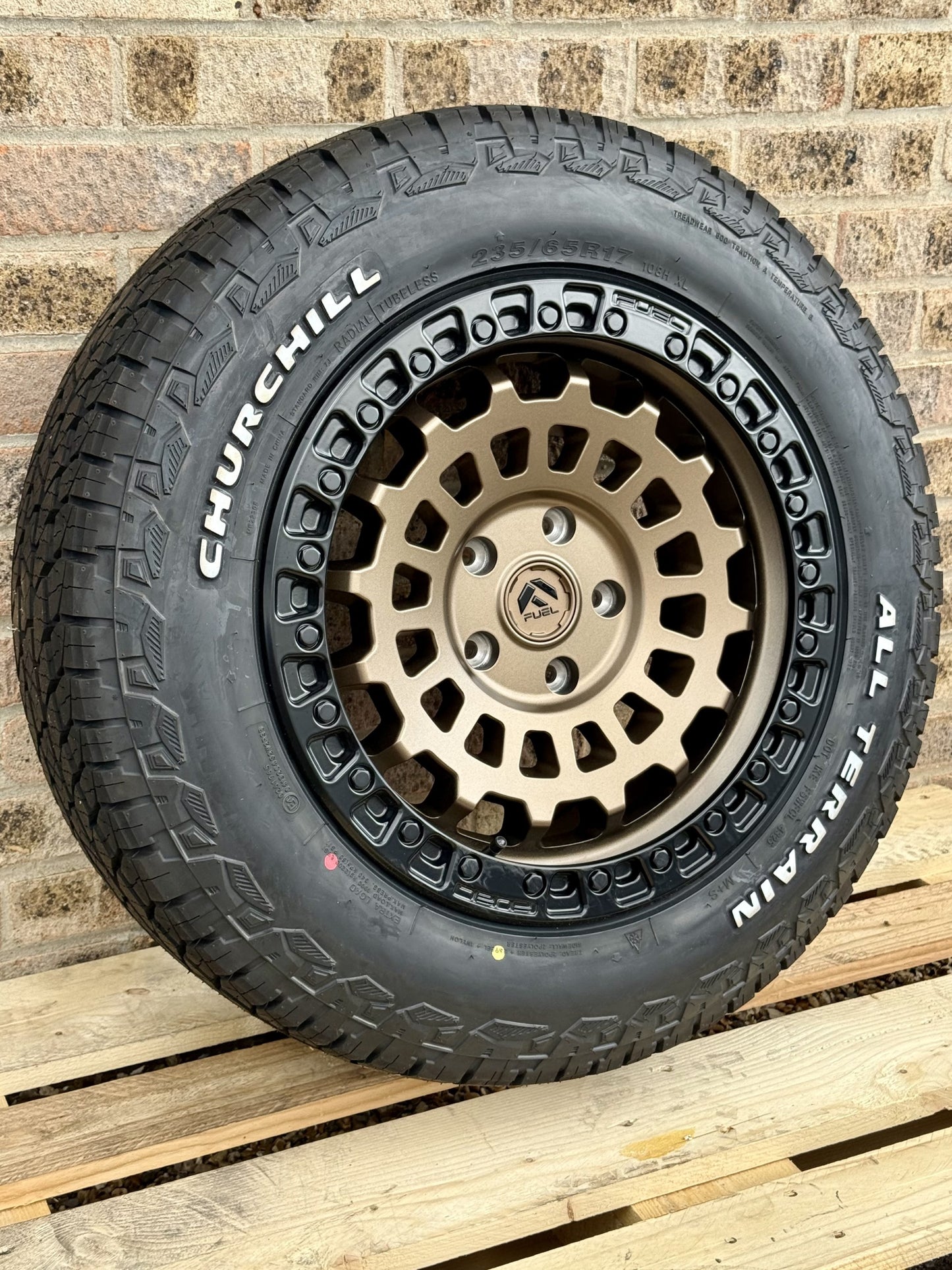 17" Volkswagen Transporter Fuel Zephyr Matt Bronze Alloy Wheels and Tyres
