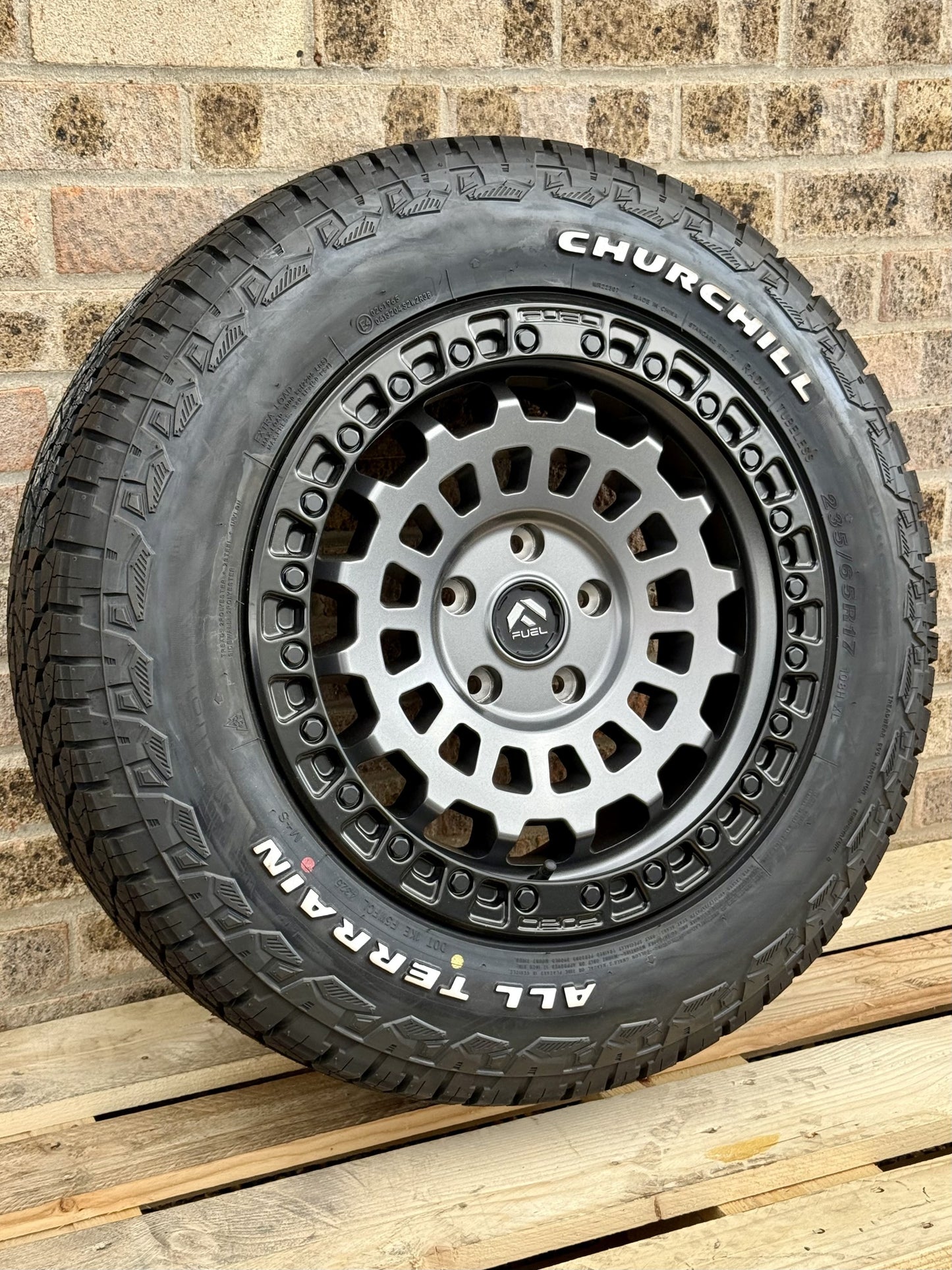 17" Volkswagen Transporter Fuel Zephyr Matt Grey Alloy Wheels and Tyres