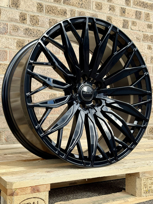 22" Land Rover Defender L663 Hawke Zenith II Gloss Black Alloy Wheels