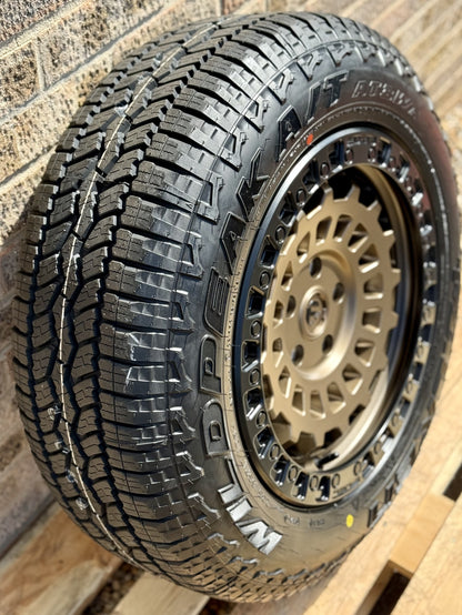 17" Volkswagen Transporter Fuel Zephyr Matt Bronze Alloy Wheels and Tyres