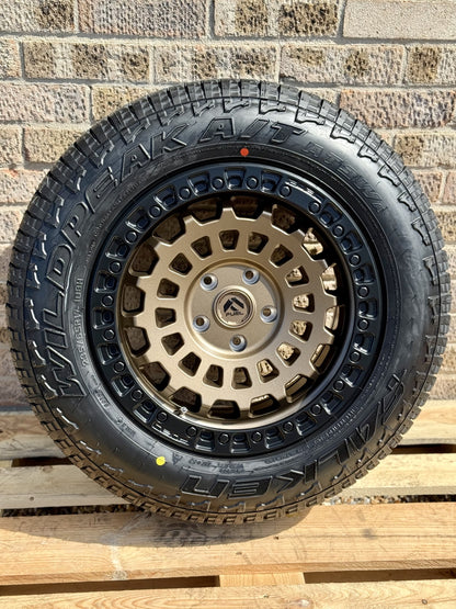 17" Volkswagen Transporter Fuel Zephyr Matt Bronze Alloy Wheels and Tyres