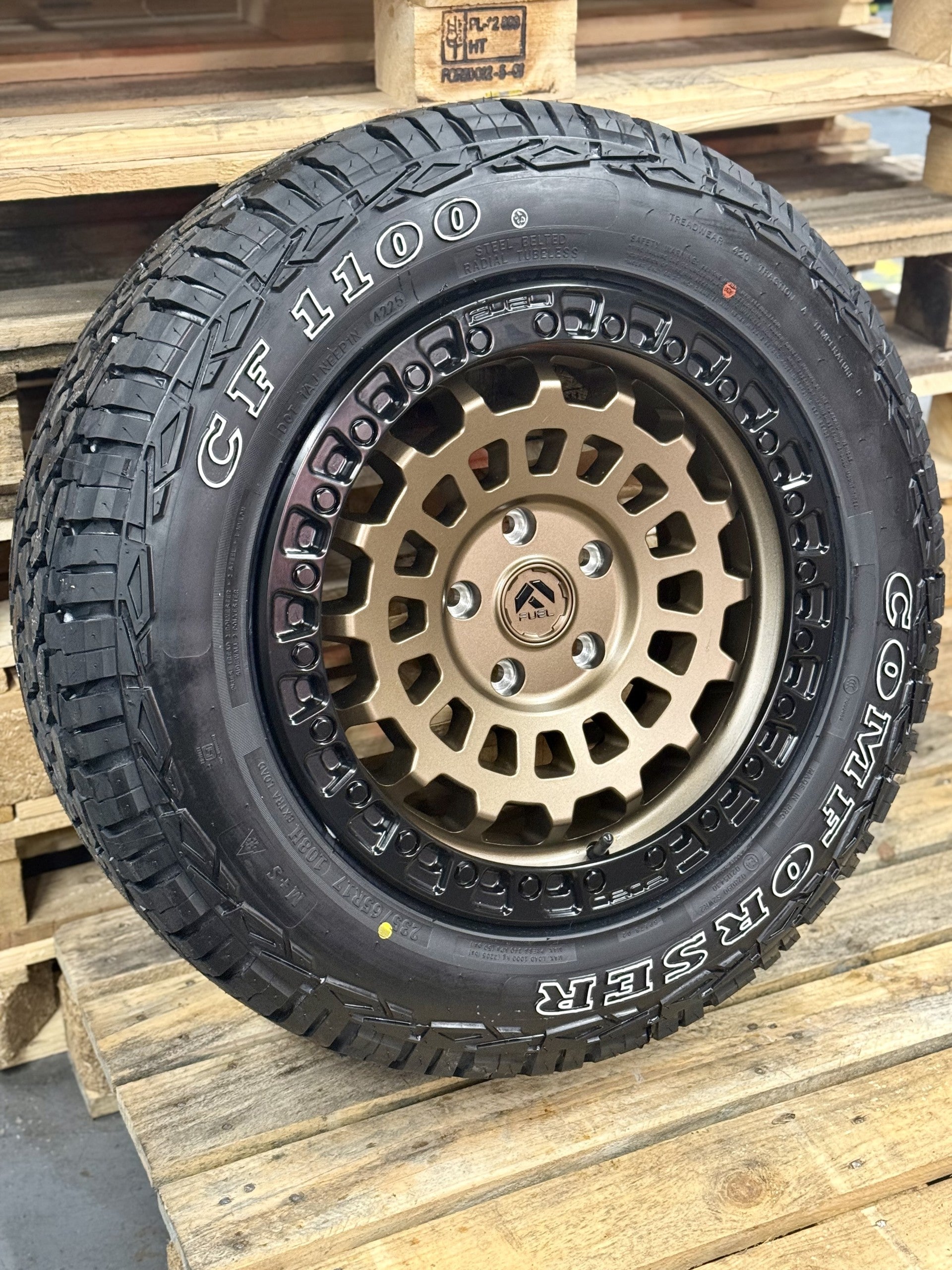 VW Volkswagen Transporter Fuel Zephyr Alloy wheel and All Terrain Tyres