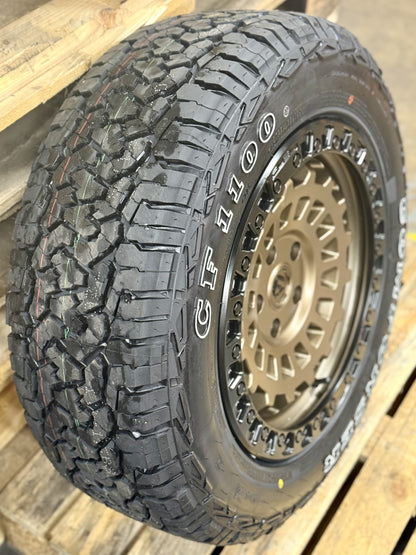 17" Volkswagen Transporter Fuel Zephyr Matt Bronze Alloy Wheels and Tyres