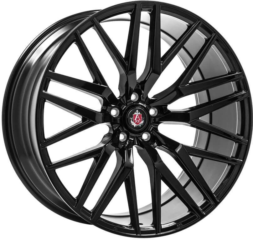 2 x AXE EX30 GLOSS BLACK & 2 x 225/40ZR19 (93Y) XL KUMHO ECSTA PS91 + 2 x AXE EX30 GLOSS BLACK & 2 x 255/35ZR19 (96Y) XL KUMHO ECSTA PS91