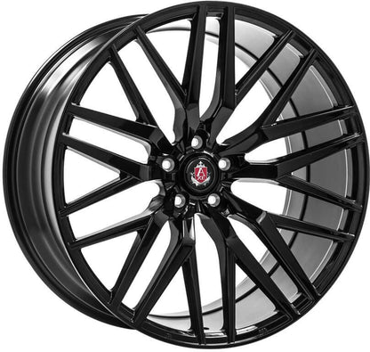 2 x AXE EX30 GLOSS BLACK & 2 x 225/40ZR19 (93Y) XL KUMHO ECSTA PS91 + 2 x AXE EX30 GLOSS BLACK & 2 x 255/35ZR19 (96Y) XL KUMHO ECSTA PS91