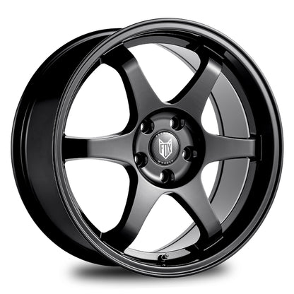 4 x FOX PF5 GLOSS BLACK & 4 x 215/45ZR17 91W XL ACCELERA IOTA EVT