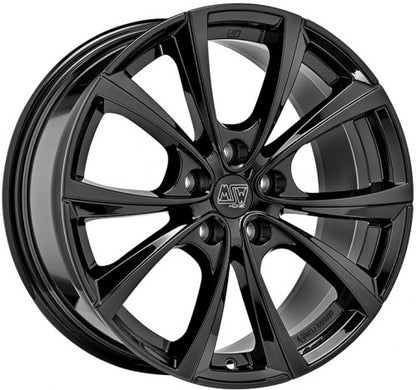 4 x MSW MSW 27T GLOSS BLACK & 4 x 255/45R19 104Y XL BRIDGESTONE TURANZA ALL SEASON 6 ENLITEN