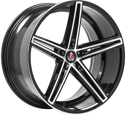2 x AXE EX14 BLACK & POLISHED & 2 x 225/35ZR19 (88Y) XL MICHELIN PILOT SPORT 4S + 2 x AXE EX14 BLACK & POLISHED & 2 x 265/30ZR19 (93Y) XL MICHELIN PILOT SPORT 4S DT1