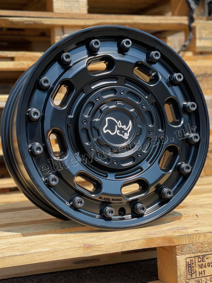 17" Mercedes Sprinter Volkswagen Crafter Black Rhino Atlas Matt Black Alloy Wheels