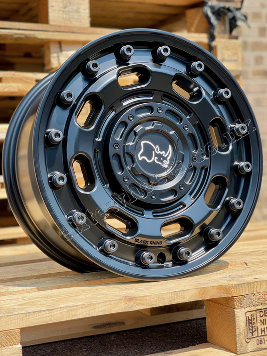 17" Mercedes Sprinter Volkswagen Crafter Black Rhino Atlas Matt Black Alloy Wheels