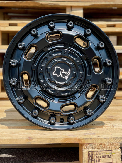 17" Mercedes Sprinter Volkswagen Crafter Black Rhino Atlas Matt Black Alloy Wheels