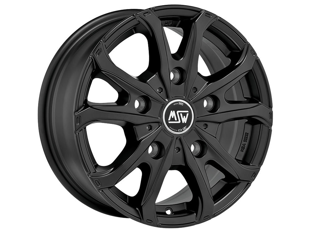 4 x MSW MSW 48 VAN MATT BLACK & 4 x 215/65R16 102V XL MICHELIN CROSSCLIMATE 2