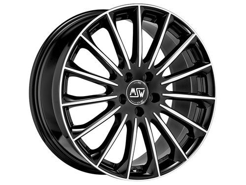 4 x MSW MSW 30 GLOSS BLACK FULL POLISHED & 4 x 235/50R19 103V XL MICHELIN PRIMACY 4 S1