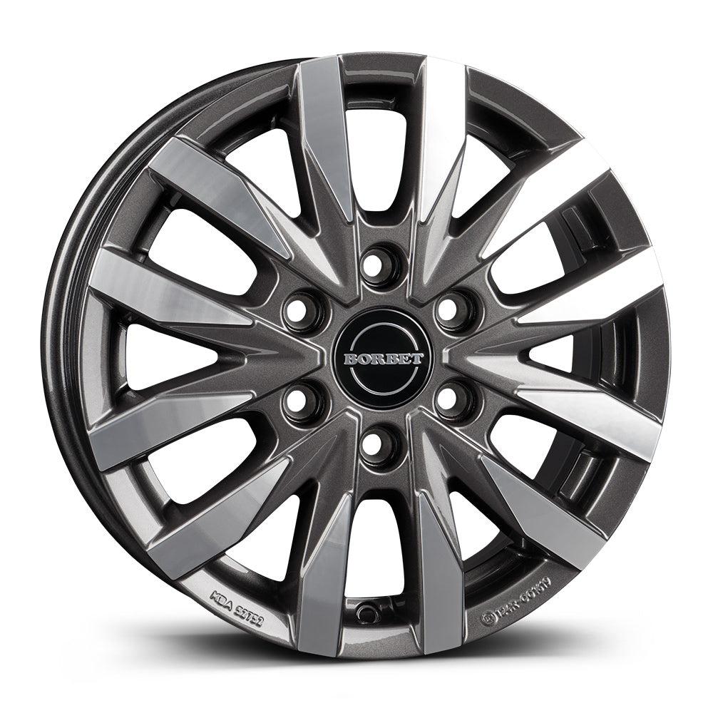 Wheel & Tyres Package( Borbet CW6 mistral anthracite glossy polished + 235/65R16 MICH AGILIS ALP 115/113R )