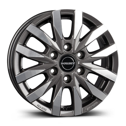 Wheel & Tyres Package( Borbet CW6 mistral anthracite glossy polished + 235/65R16 MICH AGILIS ALP 115/113R )