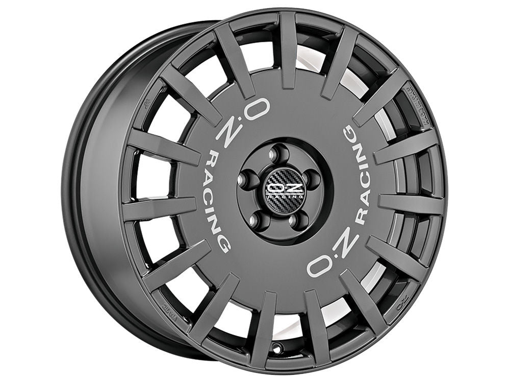 4 x OZ Racing RALLY RACING DARK GRAPHITE SILVER LETTERING & 4 x 215/45ZR17 91W XL ACCELERA IOTA EVT