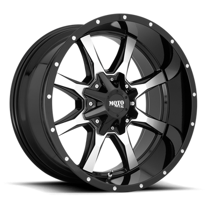 Wheel & Tyres Package( Moto Metal MO970 GLOSS BLACK W/ MACHINED FACE + 235/65R16 HK VAN RA18 115/113R )