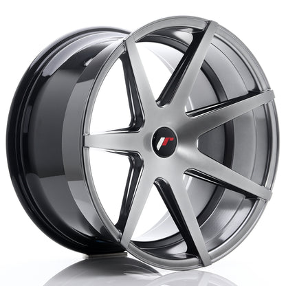 4 x JR Racing JR20 Hyper Black & 4 x 225/45R18 95W XL GOODYEAR EAGLE F1 ASYMMETRIC 6 MO