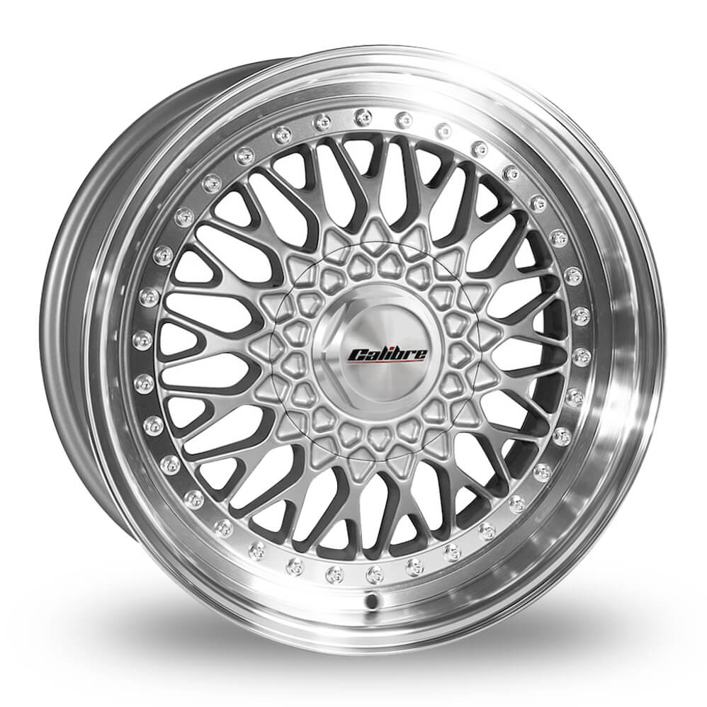 4 x Calibre Vintage Silver/polished Lip