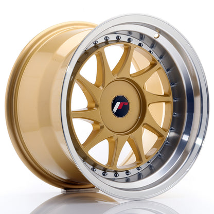 2 x JR Racing JR26 Gold w/Machined Lip & 2 x CONTI 225/50R17 94W SPORT 5 AO + 2 x JR Racing JR26 Gold w/Machined Lip & 2 x CONTI 255/35R18 94Y FR SPORTCONTACT 5 XL MO B73DB